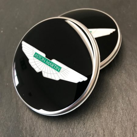 Aston Martin Wheel Centre Caps in Black