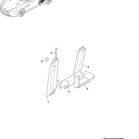 Later DB9 Body Ancillary Parts, VOLANTE - (Page 2)