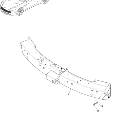 Later DB9 Front Bumper Structures FED