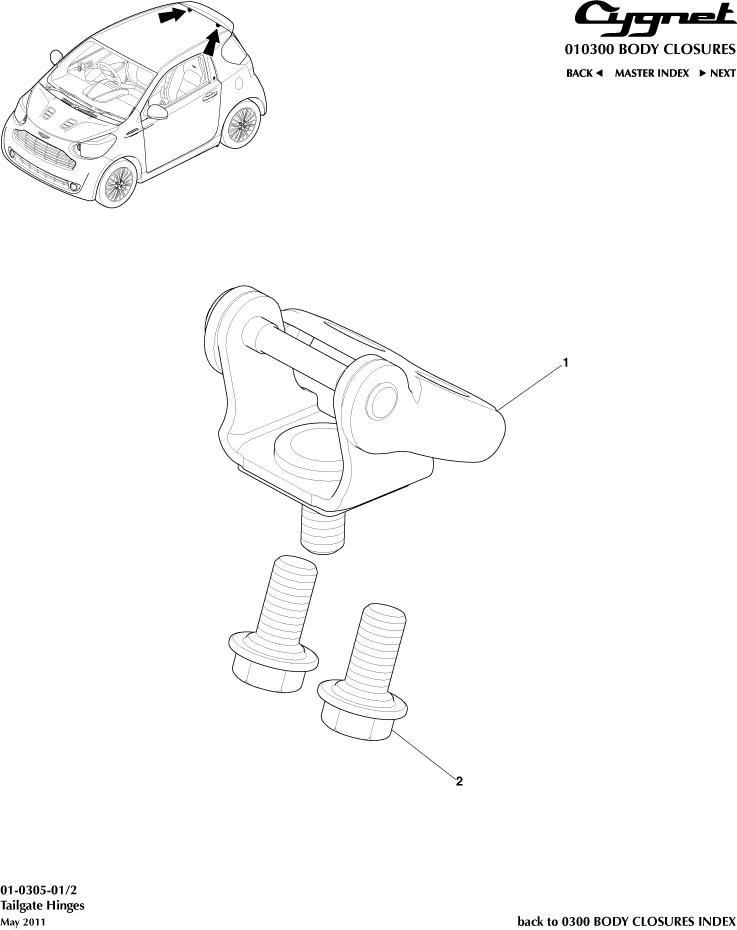 Tailgate Hinges Aston Store