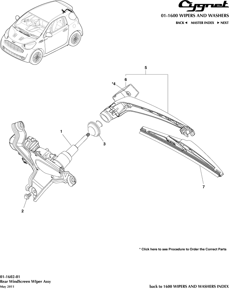 Aston Store Rear Windscreen WIper Assembly Aston Store