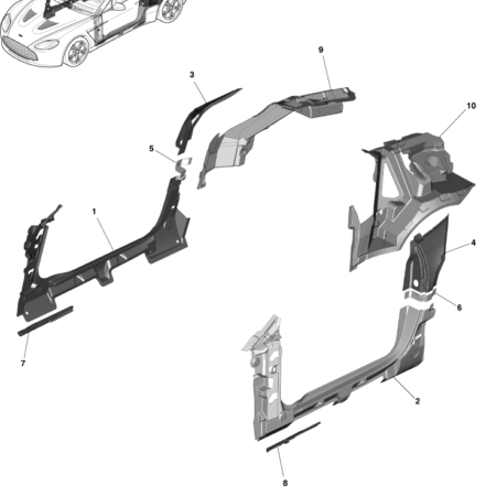V12 Zagato Underbody Composites