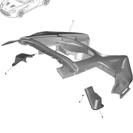 V12 Zagato Body Rear End Composite Parts