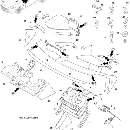 Early DB9 Console and Switches | Aston Martin