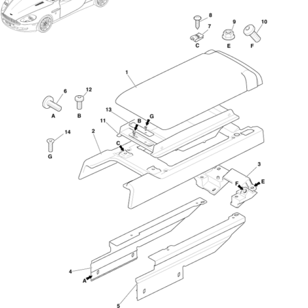 Early DB9 Console and Switches | Aston Martin