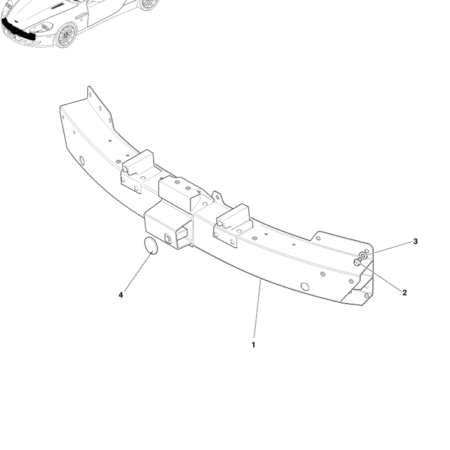 Early DB9 Front Bumper Armature