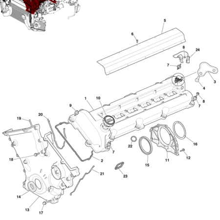 V12 zagato Engine Sealing