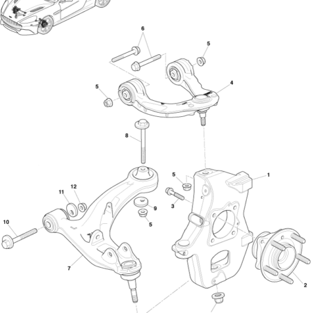 2nd Gen Vanquish Rear Suspension Links and Arms