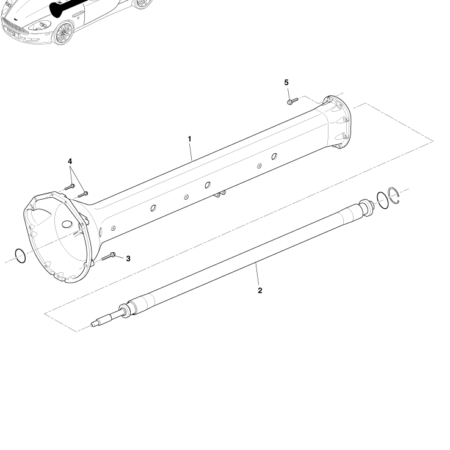 Early DB9 Driveshaft Assembly (Manual)