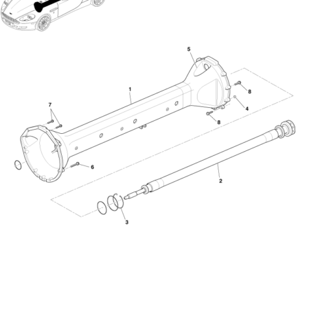 Early DB9 Driveshaft Assembly (Auto)