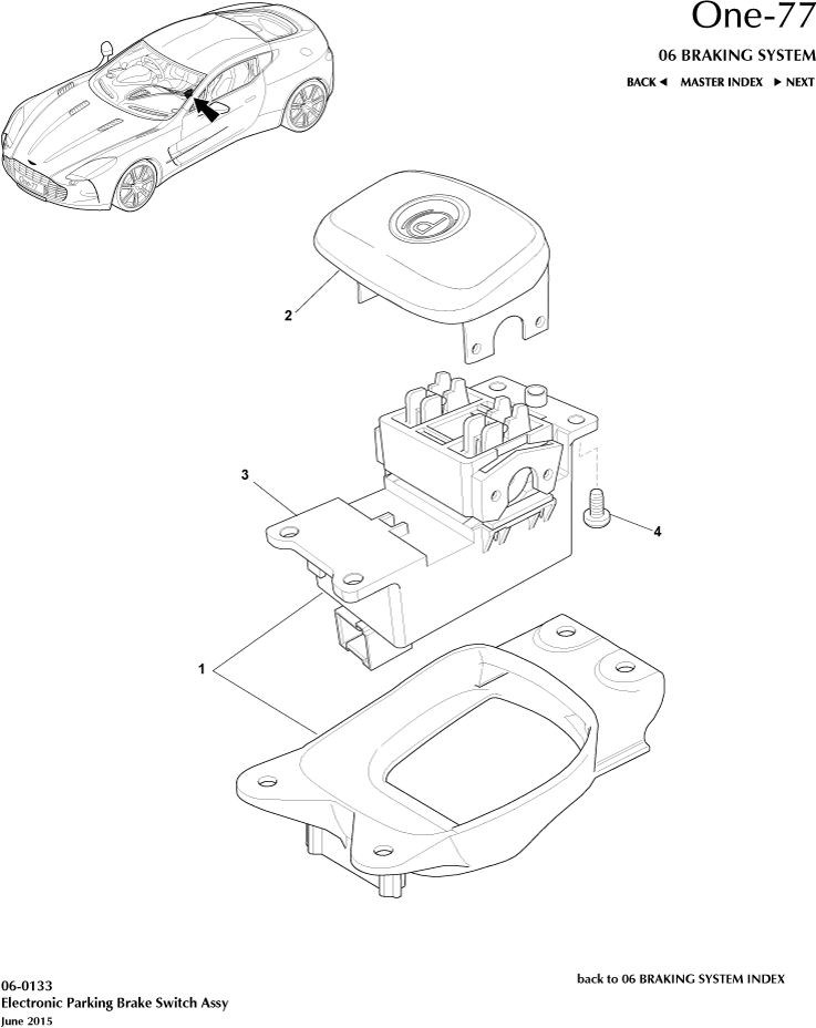 thumbnail image 2 of WVE Parking Brake Switch - Electronic Parking Brake Release Switch Replacement 2 of 12