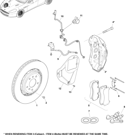 Rapide Front Brake Disc Assembly