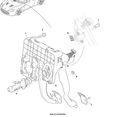 V12 Zagato Brake Actuator Assembly