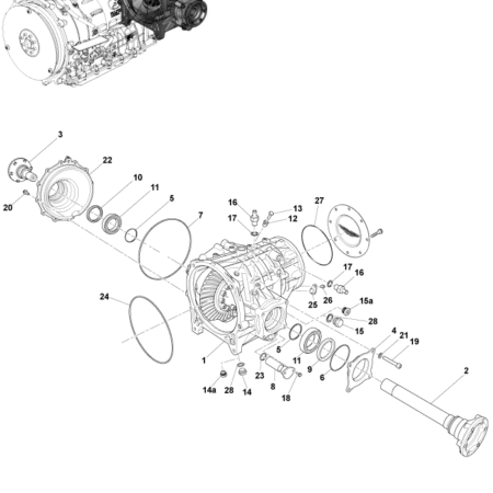 V12 Virage Automatic Transaxle (Differential)