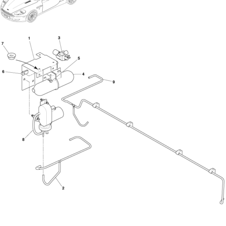 Later DB9 Acoustic Control Components - Exhaust