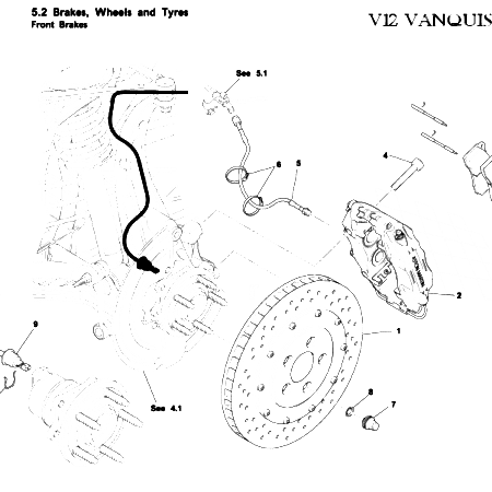 Vanquish 1st Gen Front Brakes