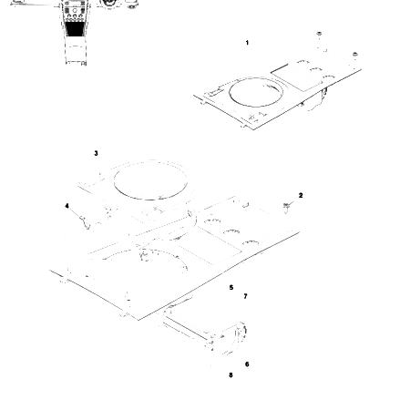 V8 Vantage Console Panel, Centre, Mid, Utility Tray (Manual)