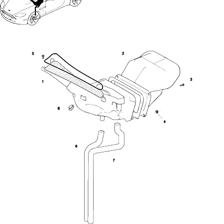 V8 Vantage Air Intake Components