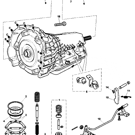 DB7 i6 (95) Auto Transmission Seals and Parking Lock