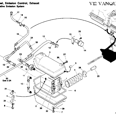 Vanquish 1st Gen Evaporative Emission System