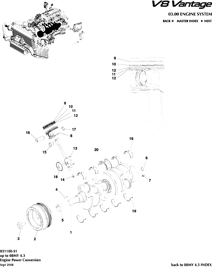 V8 Vantage Engine Power Conversion Aston Store