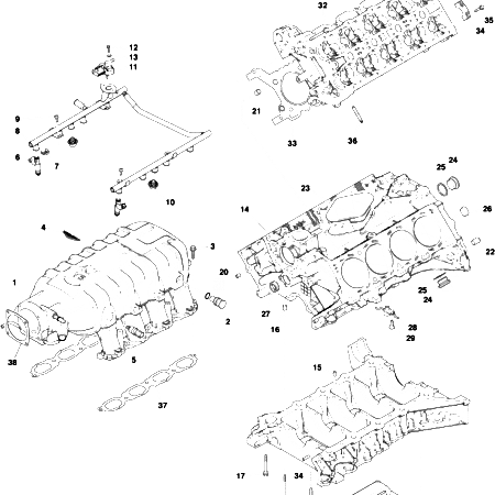 V8 Vantage Basic Engine Structure