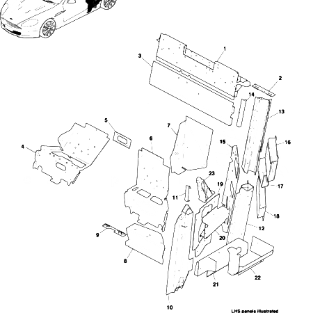 DBS V12 Underbody Rear (Coupe)