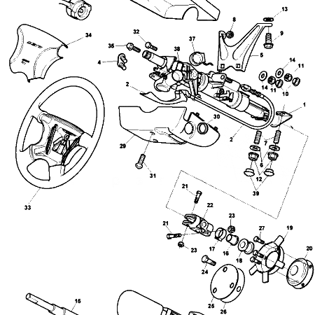 DB7 i6 (97) Steering Column