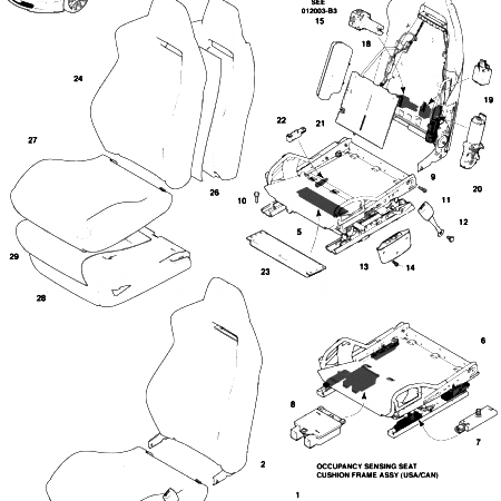 DBS V12 Front Seat Assembly