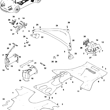 Later DB9 Body Ancillary Parts, VOLANTE (Page 1)