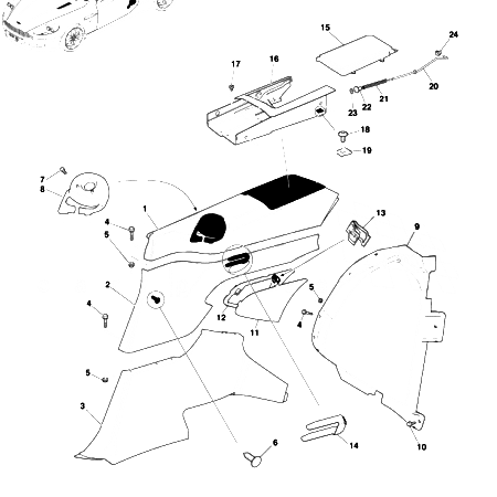 Early DB9 Interior Car Parts | Aston Store