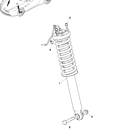 Later DB9 Front Suspension Spring and Damper Assembly