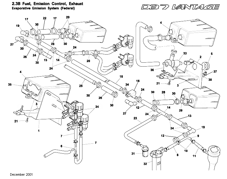 DV7 Vantage Evaporative Emission System (Federal) Aston Store