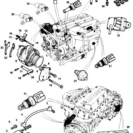 DB7 i6 (97) Engine Electrical Components