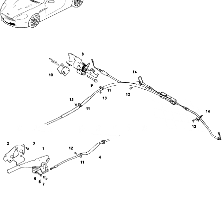 DBS V12 Parking Brake (Manual) (RHD)