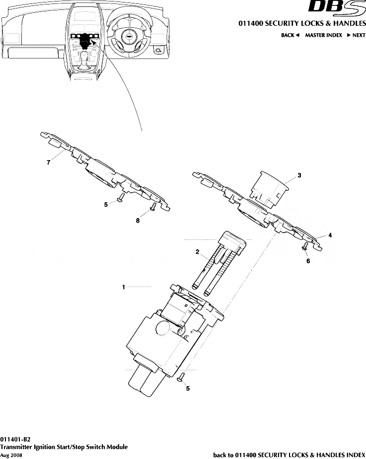 DBS V12 Start & Stop Switch Module