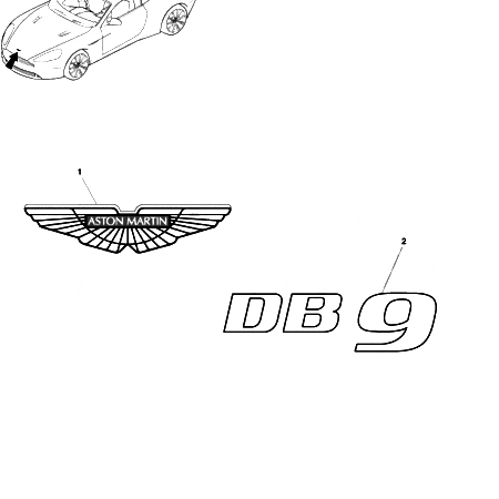 Later DB9 Badging