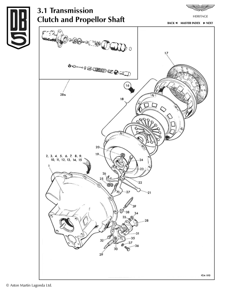 DB5 Clutch Parts Aston Store