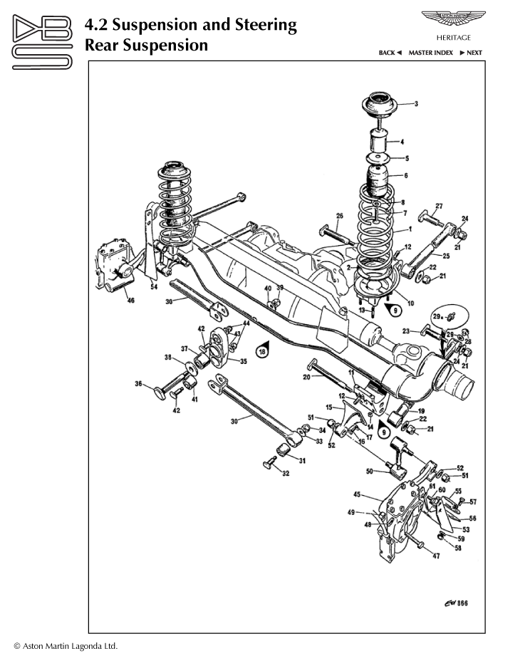 DBS Rear Suspension Parts