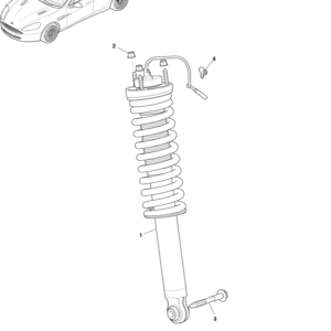 Rapide Rear Suspension Spring and Damper Assembly