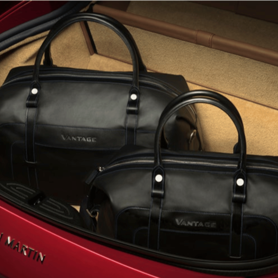Aston Martin 2019 Vantage 4 Piece Luggage Set in Black Fabric