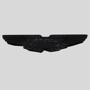 Aston Martin DBX Wings Badge in Black Chrome