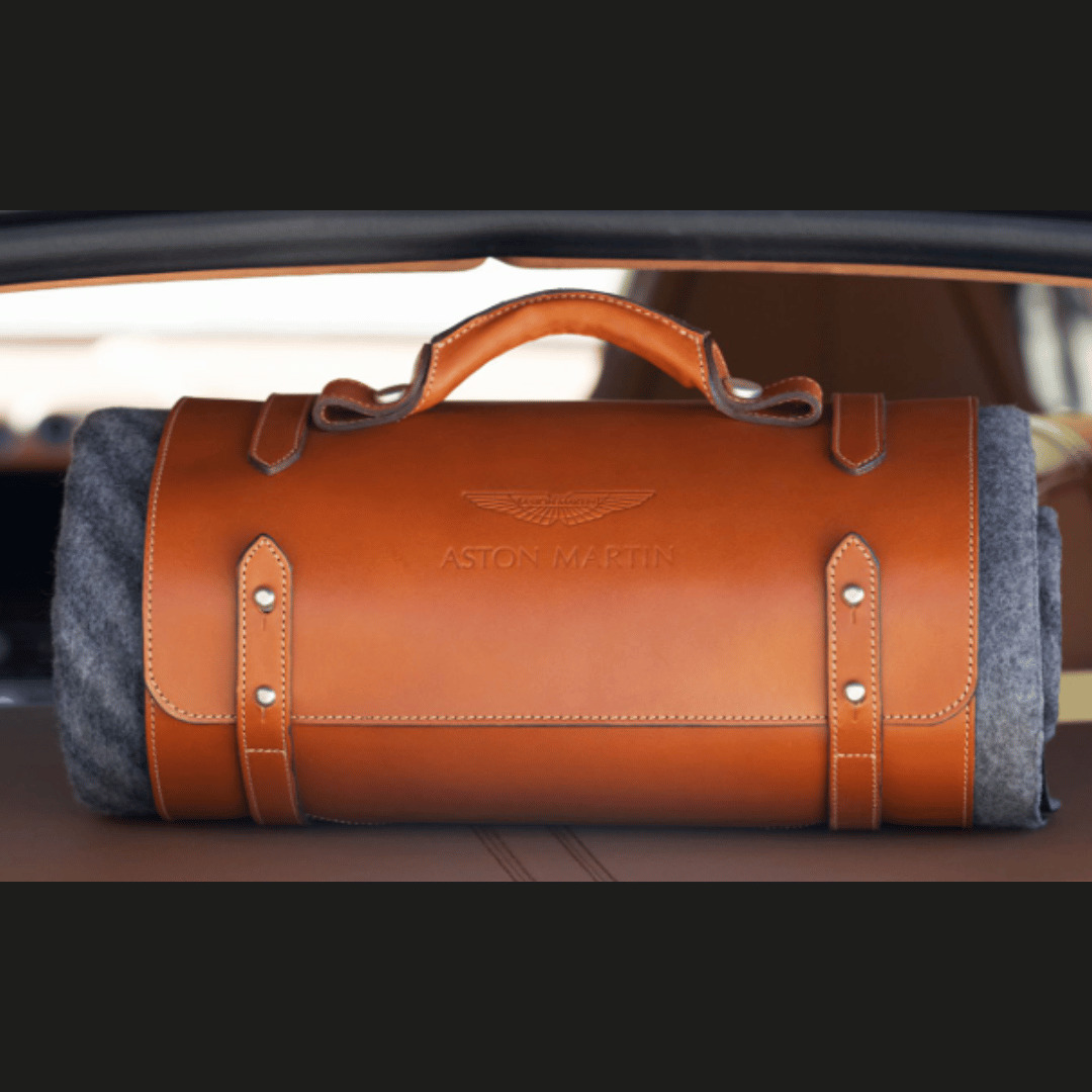 Aston Martin Picnic Blanket Set | Black or Tan