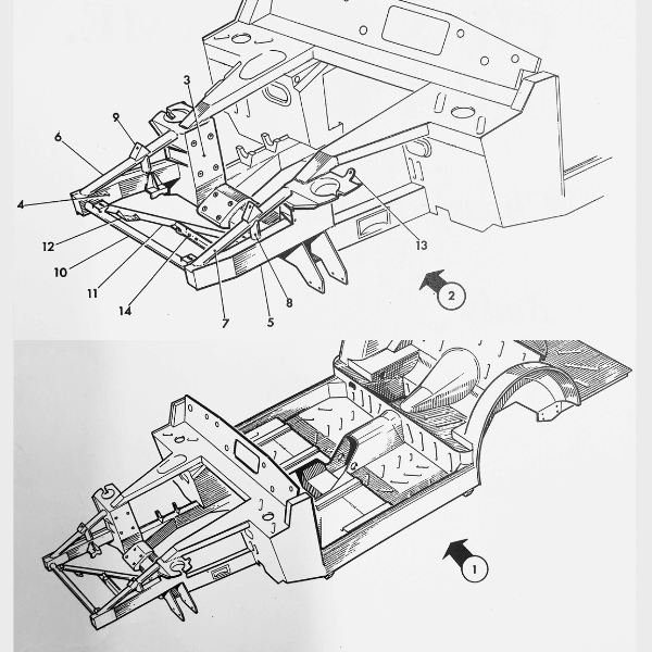 DB5 Chassis Frame Parts