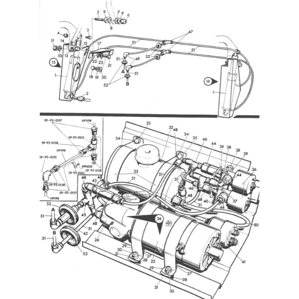 DB6 Volante Hydraulic Parts