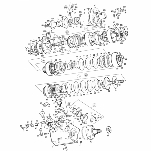 DB6 Automatic Transmission Geartrain Parts