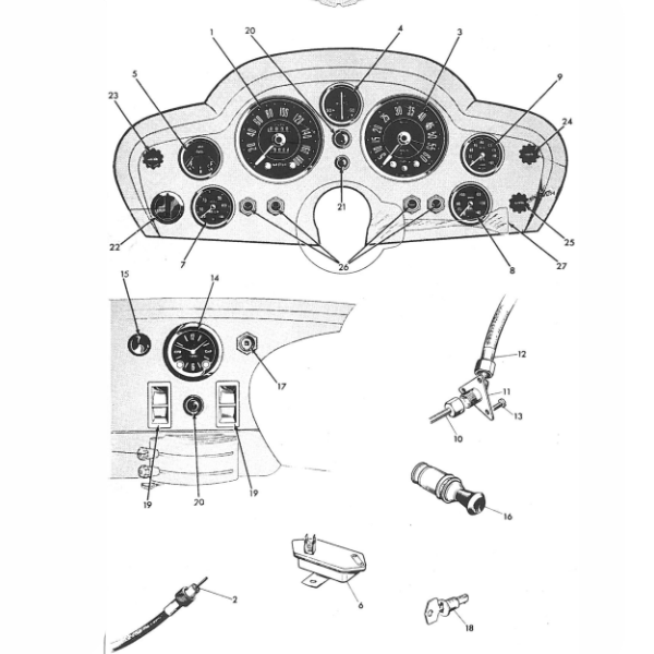 DB6 Instrument and Control Parts