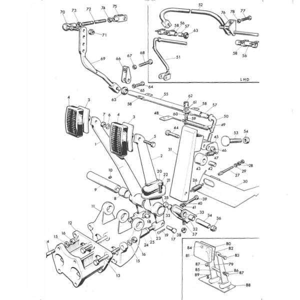 DB6 Pedal Gear