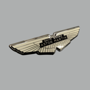 Aston Martin David Brown Bonnet and Boot Wings Badge in Silver
