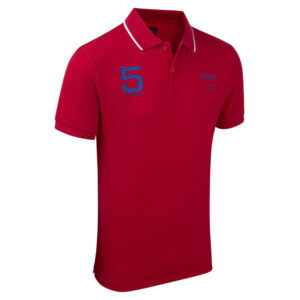 Aston Martin Racing Hackett XL Red Polo Shirt AMR (Clothing) front of top